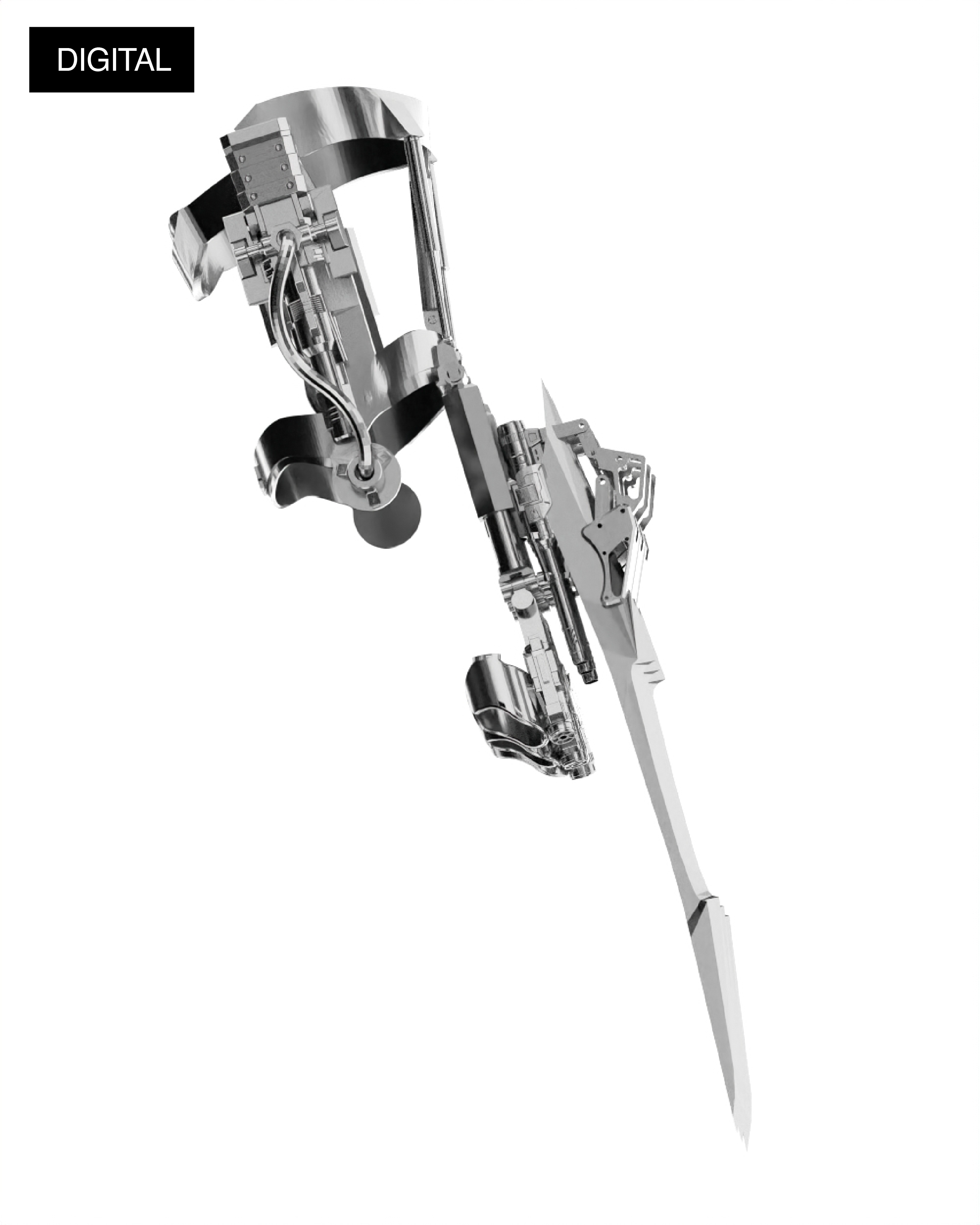 EXOSKELECLAW GAUNTLET 3D DIGITAL FILE