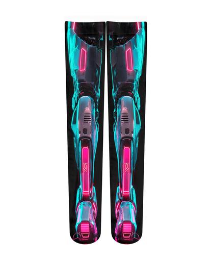 VIRTUAL LEG [TECHNO DIVE + AI + MACHINE] OVER KNEE HIGH