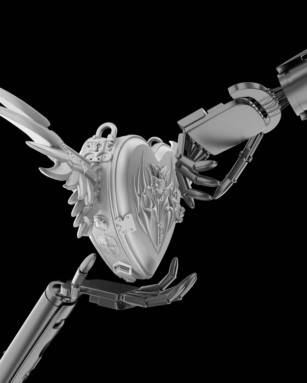 HEART ANGEL WINGS BAG 3D DIGITAL FILE