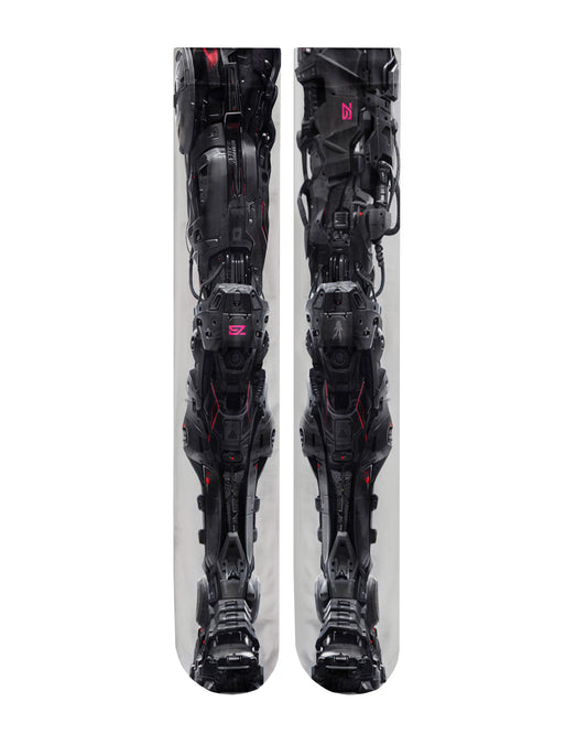 XOSKELETON BLACK RUNNER [OVER KNEE HIGH]