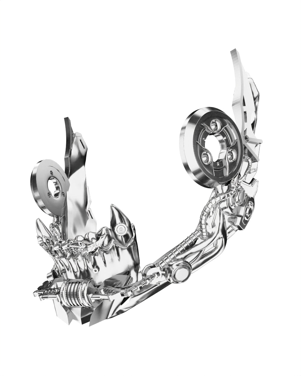 CHROME BITE JAW INTERFACE MASK 3D DIGITAL FILE