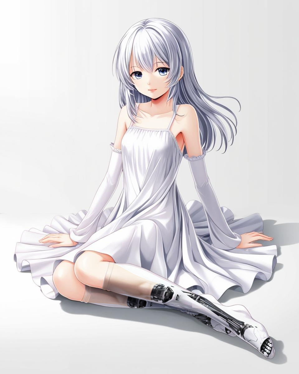 XOBIOMACHINA RUNNER WHITE [OVER KNEE HIGH]