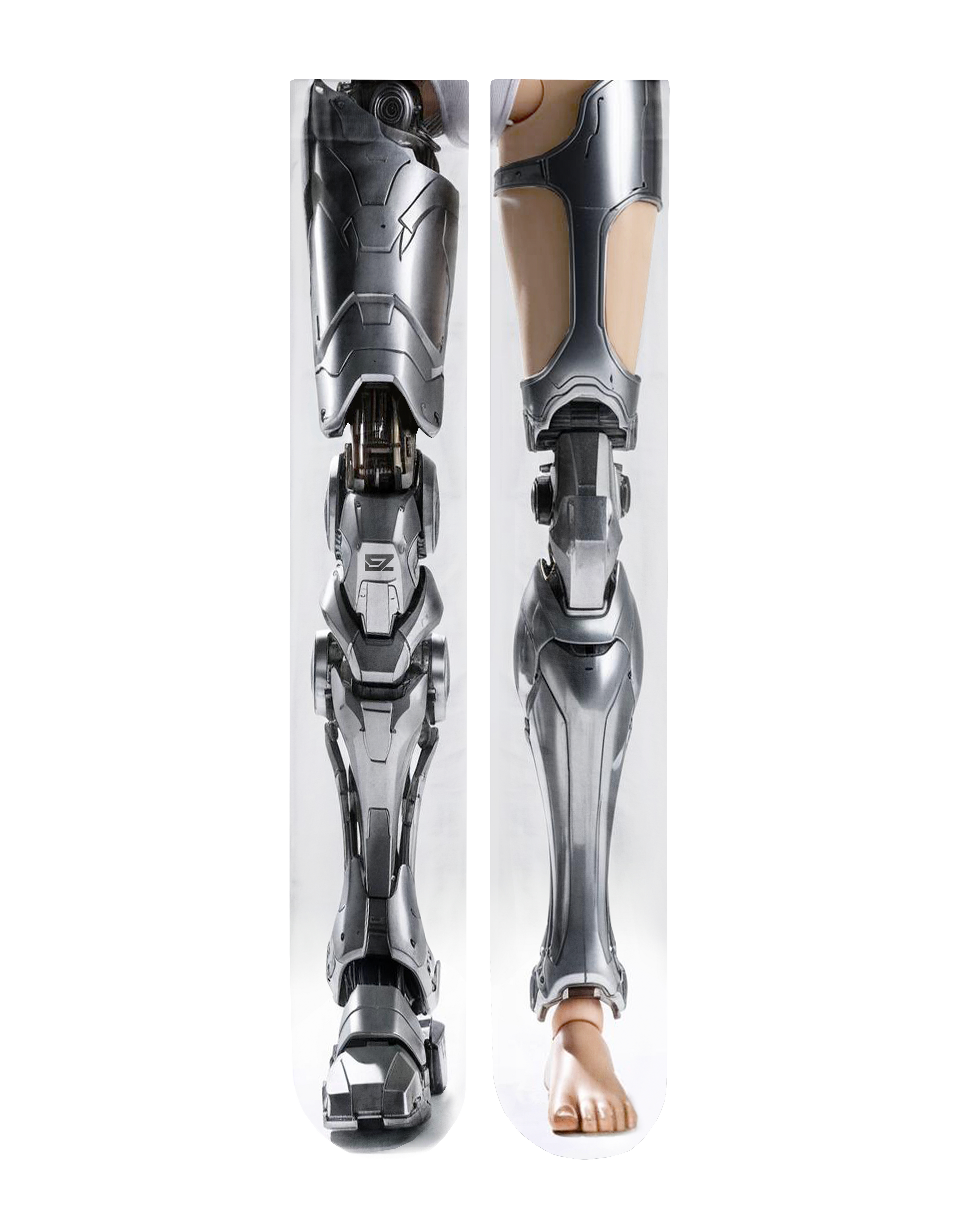 XOBIOMACHINA RUNNER SILVER [OVER KNEE HIGH]